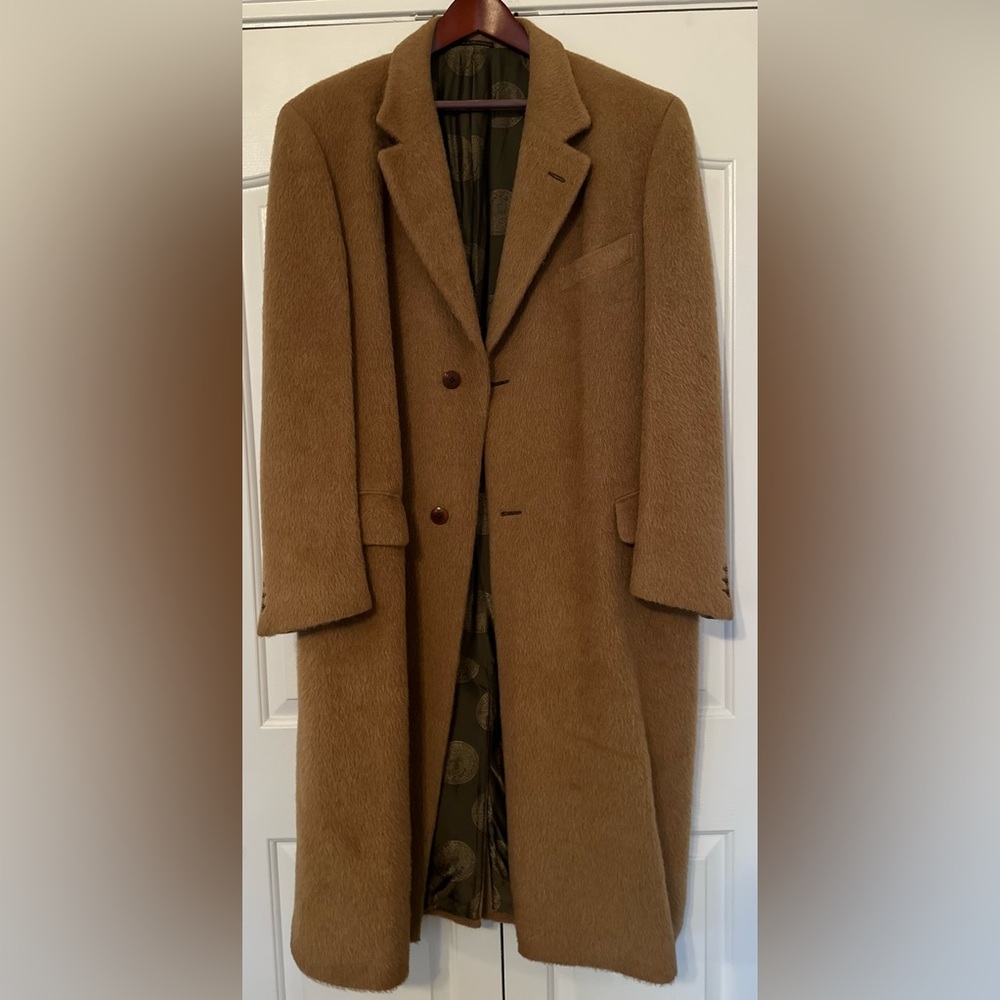 Vintage Gianni Versace Couture Alpaca Wool Overcoat (US 48)
